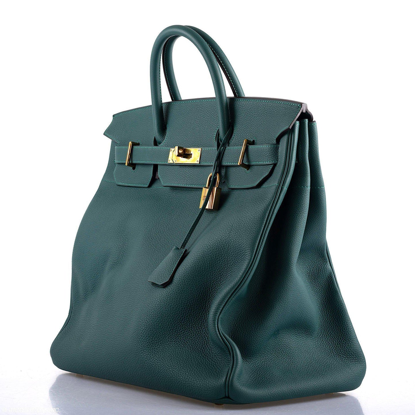 Hermes HAC Birkin 40 Malachite Togo with Gold Hardware