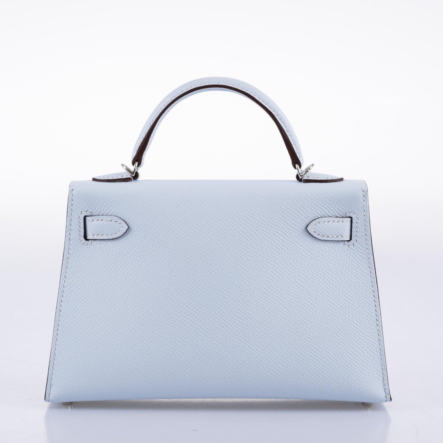 Hermes Kelly 20 Mini II Bleu Brume Hydra Epsom Palladium Hardware- 2021, Z