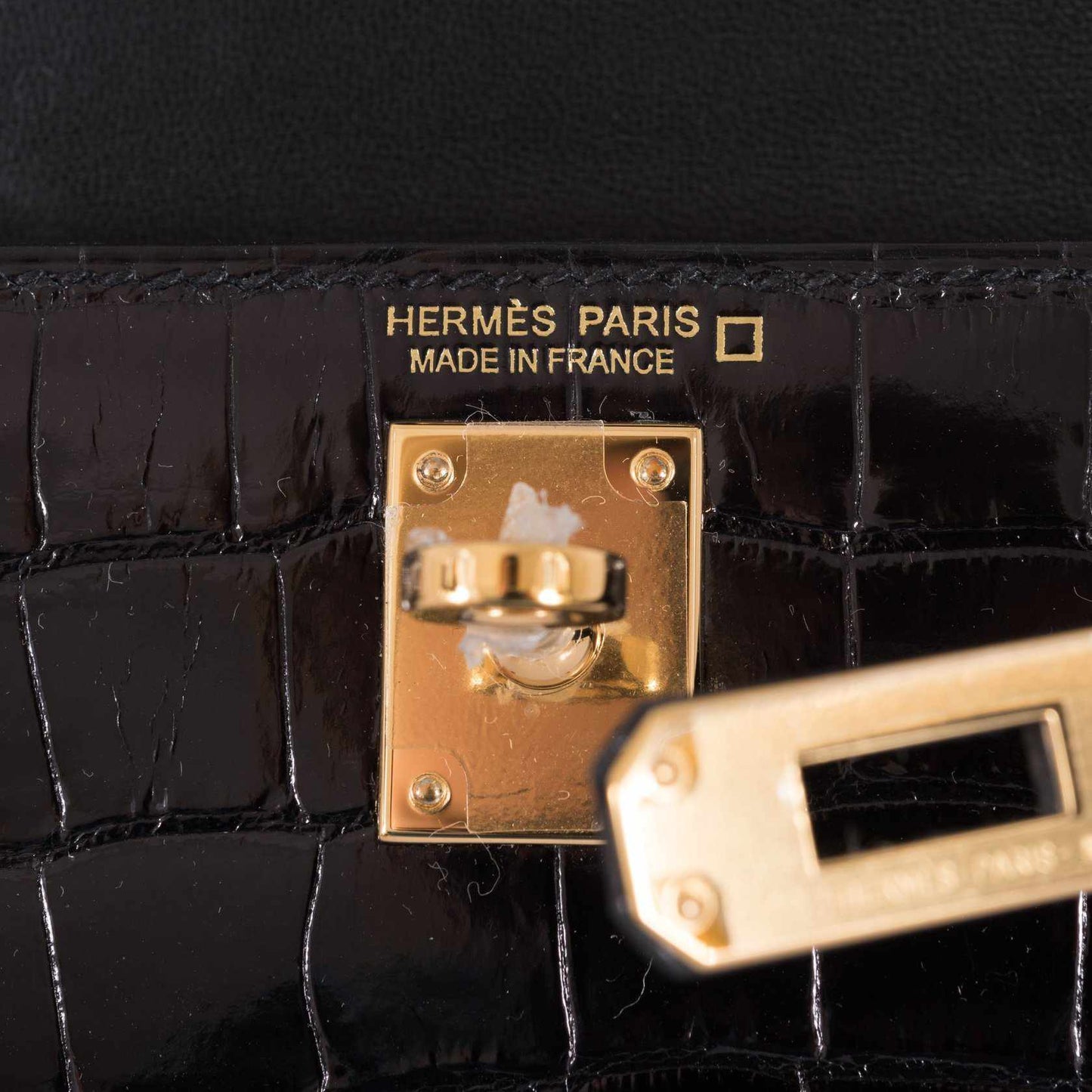 Hermes Kelly 20 Mini II Sellier Black Alligator with Gold Hardware - 2021, Z