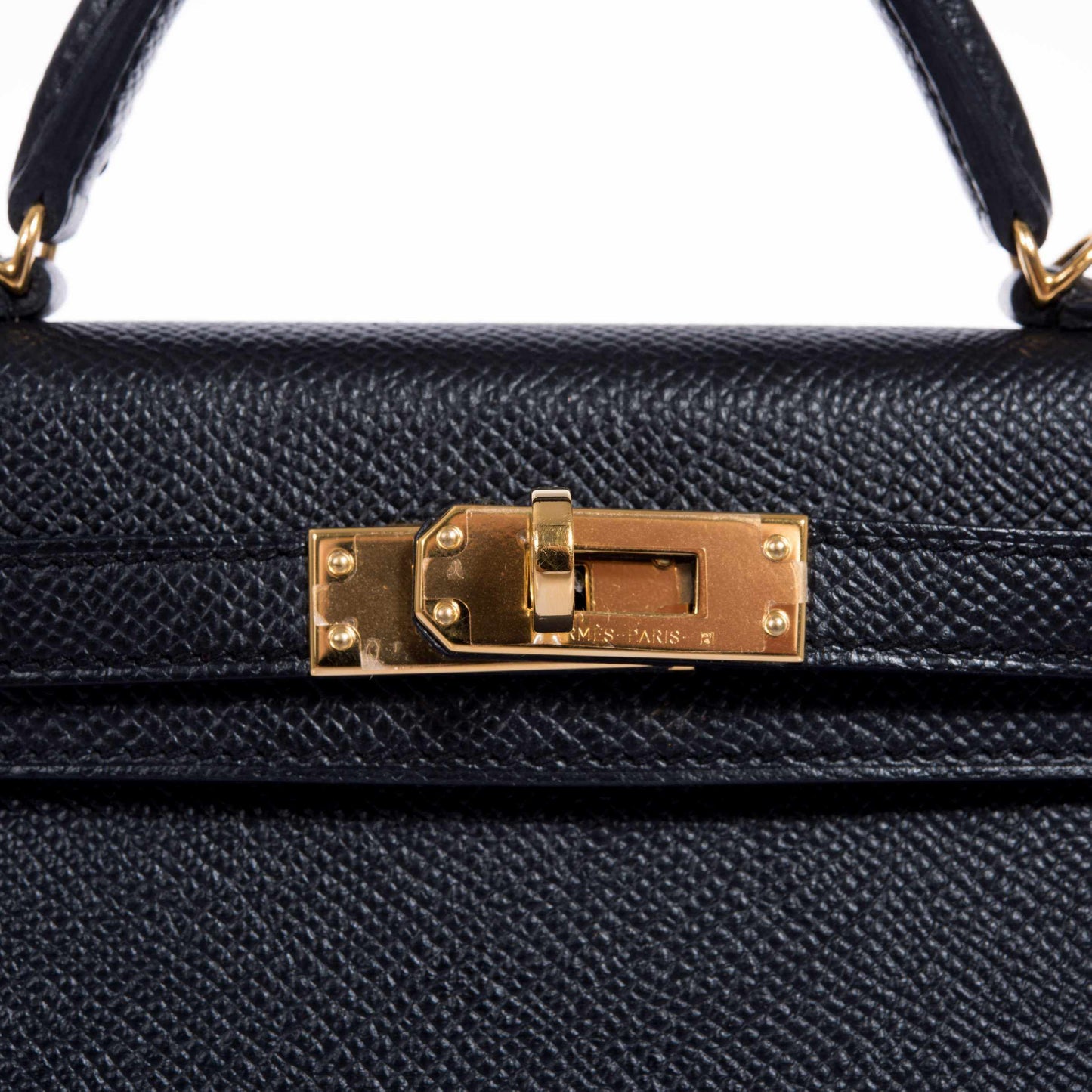 Hermes Kelly 20 Mini II Sellier Black Epsom Gold Hardware - 2018, C