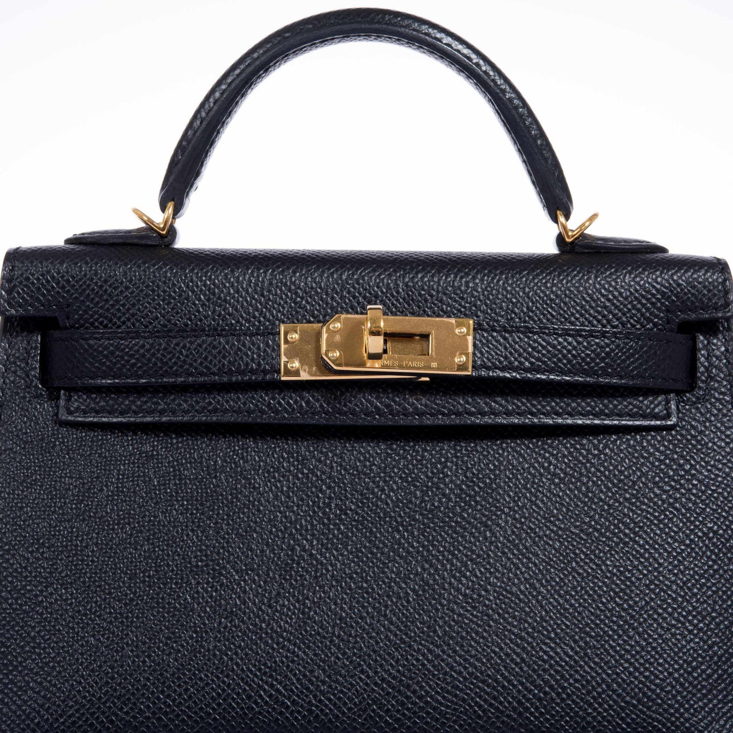 Hermes Kelly 20 Mini II Sellier Black Epsom Gold Hardware - 2021, Z