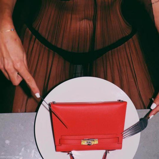 Hermes Kelly 20 Mini II Sellier Rouge Tomate Epsom Palladium Hardware - 2020, Y