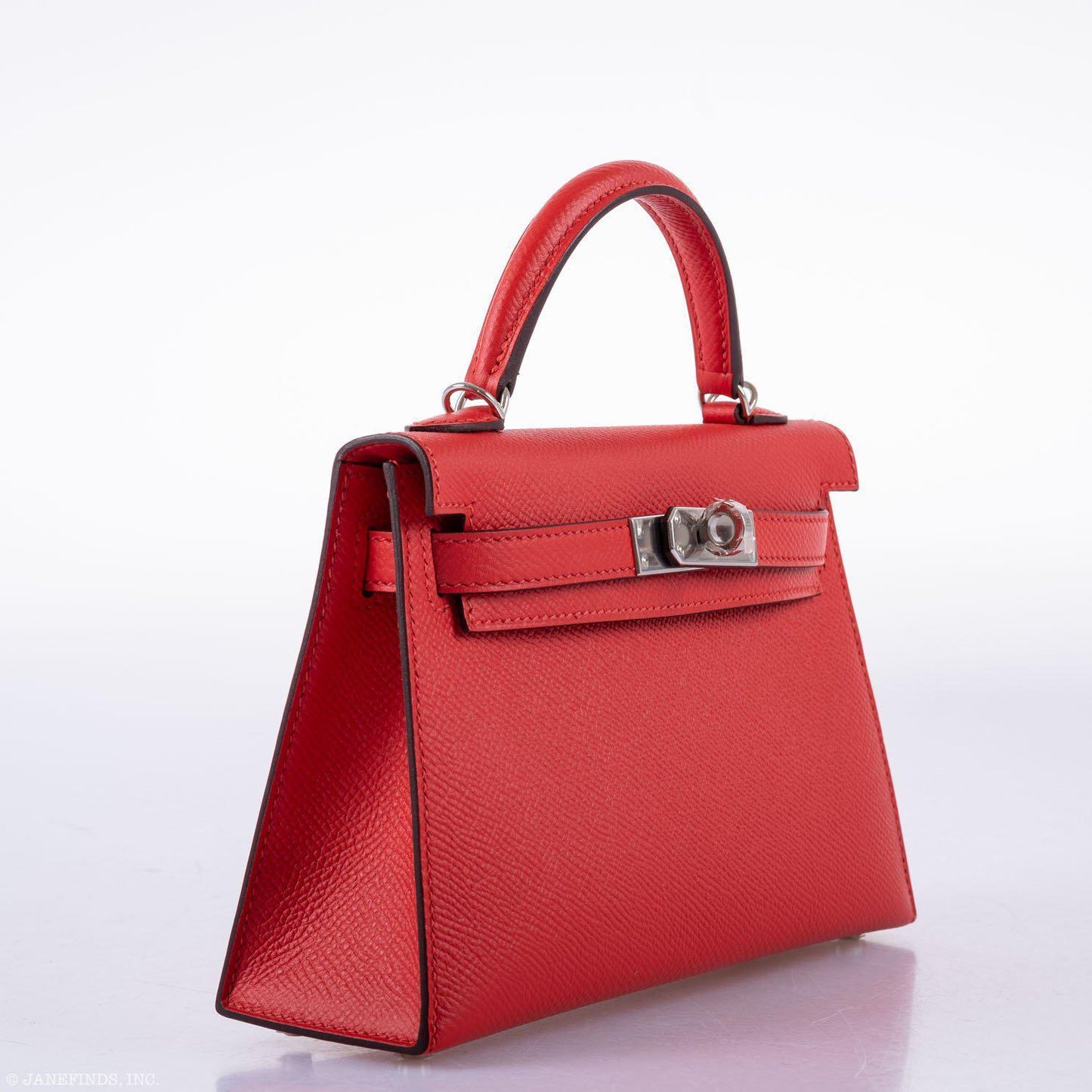 Hermes Kelly 20 Mini II Sellier Rouge Tomate Epsom Palladium Hardware - 2020, Y