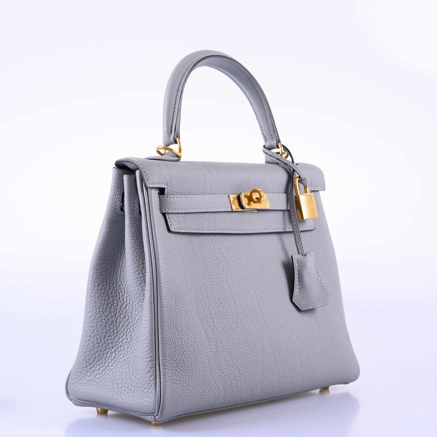 Hermes Kelly 25 Retourne Blue Glacier Togo Gold Hardware - 2016, X