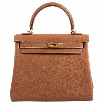 Hermes Kelly 25 Retourne Gold Togo Gold Hardware - 2021, Z