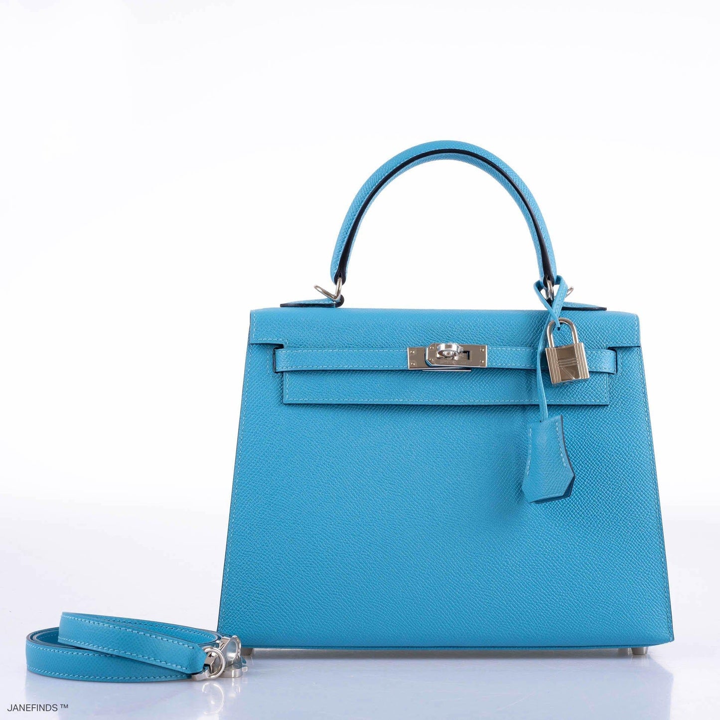 Hermes Kelly 25 Sellier Bleu du Nord Epsom leather Palladium Hardware - 2019, D