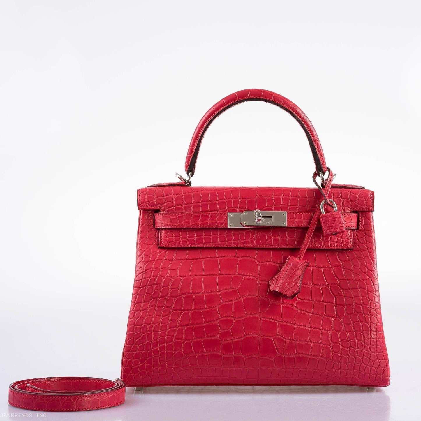 Hermes Kelly 28 Retourne Rose Extreme Matte Alligator with Palladium Hardware - 2020, Y