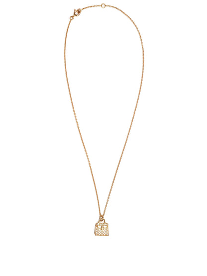 Hermes Rose Gold Amulettes Kelly Pendant