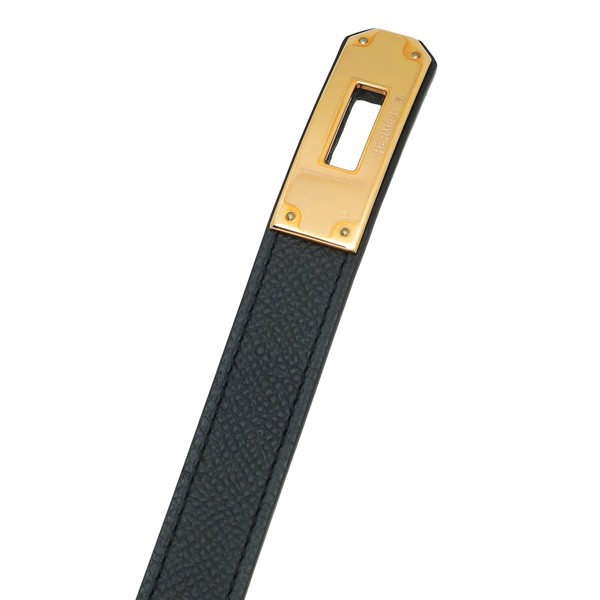 Hermes Black Kelly 18 Belt