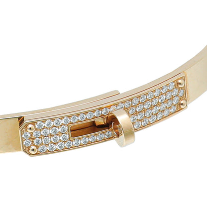 Hermes 18K Rose Gold w/61 Diamonds Kelly Bracelet