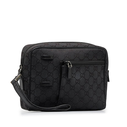 Gucci Clutch Black GG Canvas