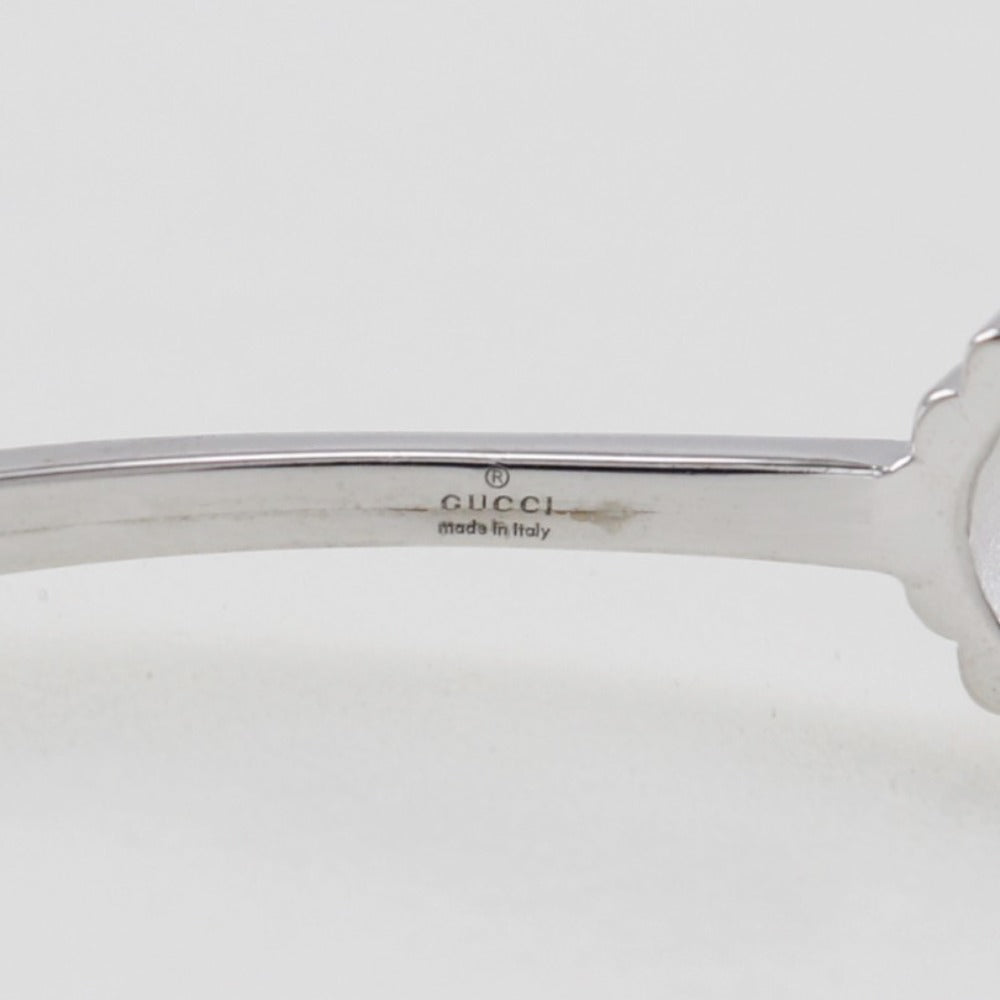 GUCCI Bangle K18 White Gold, Diamond Silver GG running Women 17 Used