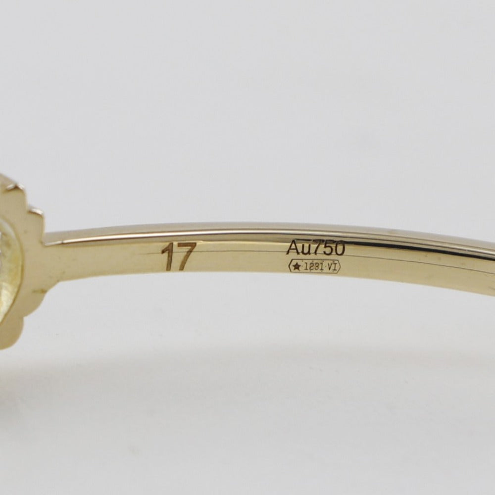 GUCCI Bangle K18 Yellow Gold, Diamond gold GG running Women 17 Used