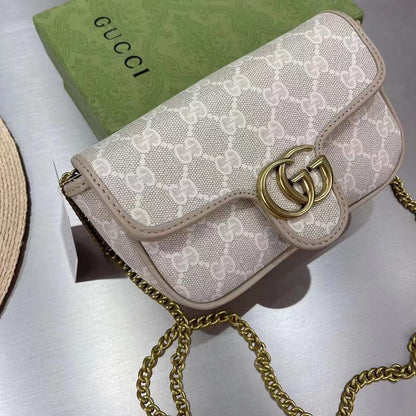 Gucci Canvas Marmont(Crossbody Shoulder) Handbag