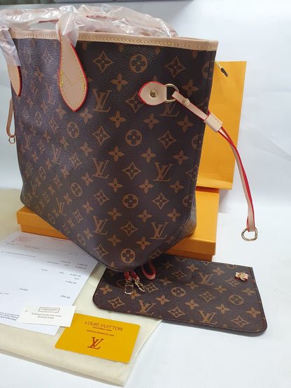 Louis Vuitton  Neverfull Monogram Canvas Handbag