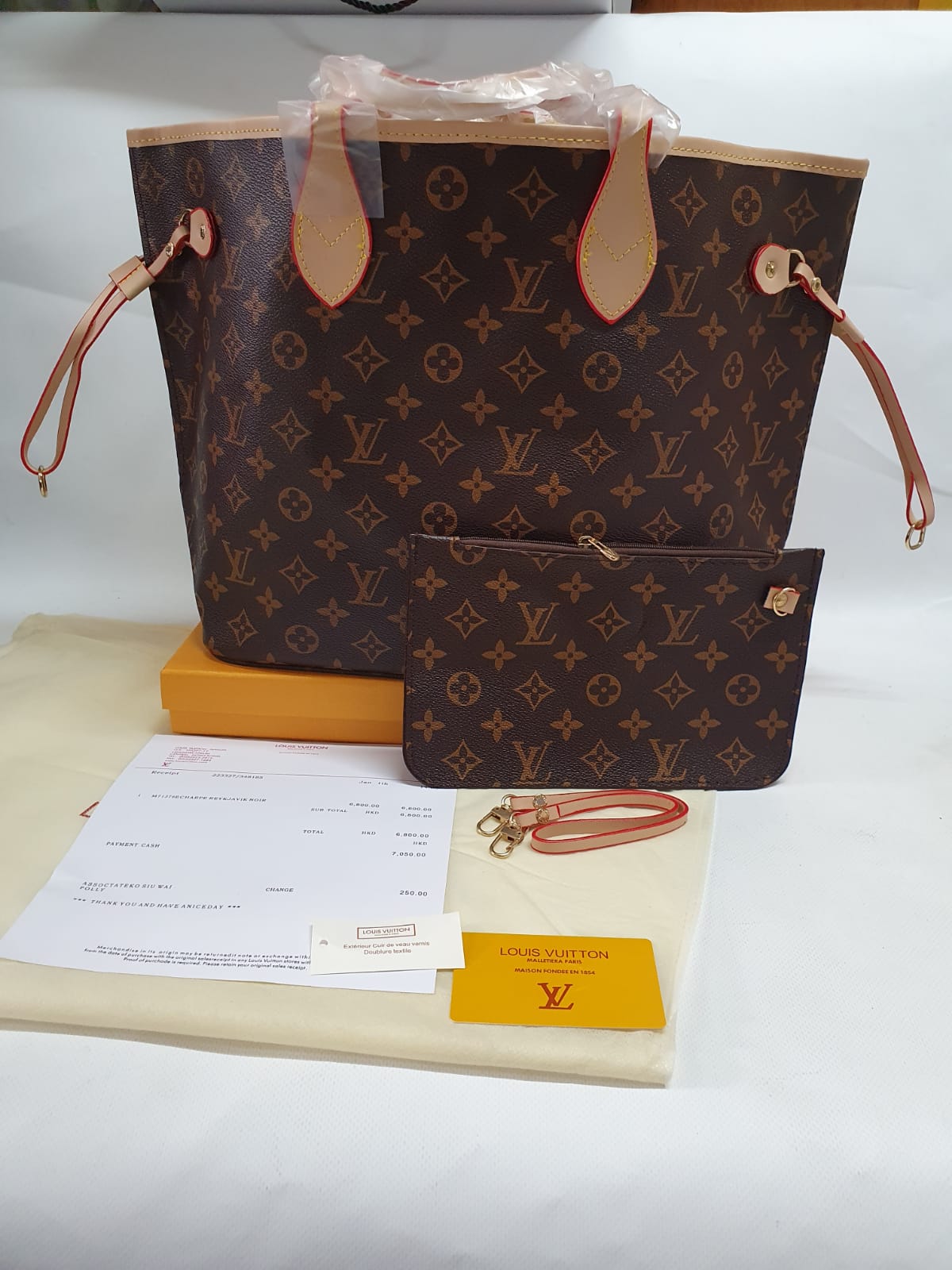 Louis Vuitton  Neverfull Monogram Canvas Handbag