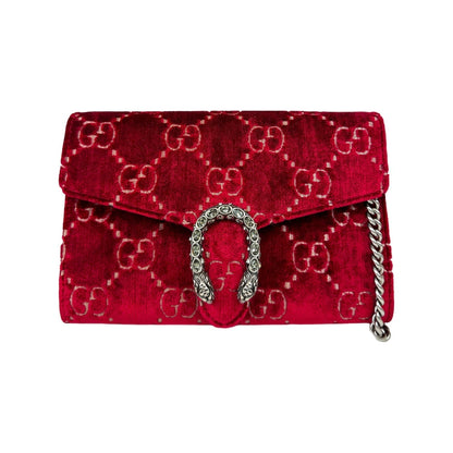 Gucci Dionysus Chain Wallet Red Velvet