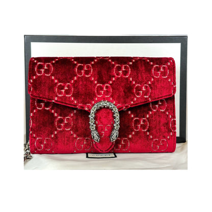 Gucci Dionysus Chain Wallet Red Velvet