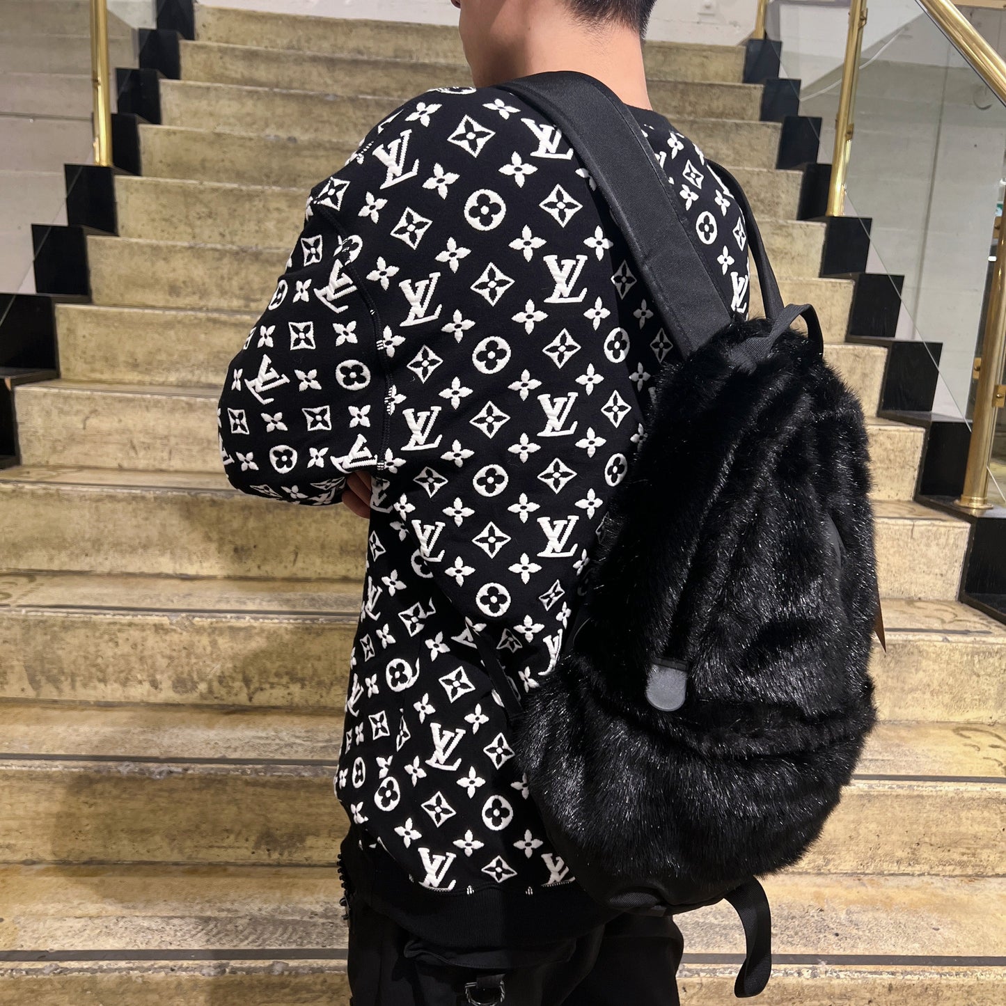 Louis Vuitton  LV Monogram Jacquard Crewneck