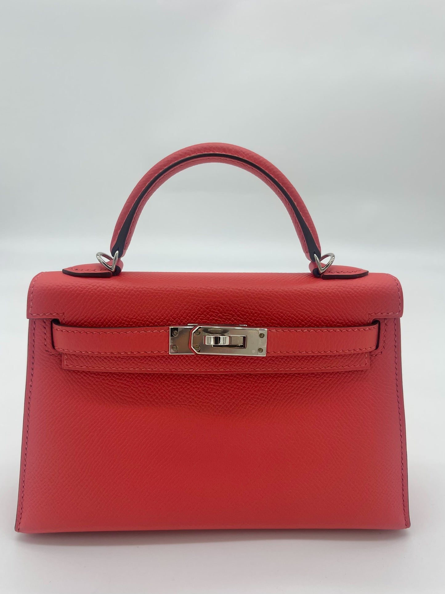 Hermes Kelly 20 Epsom Rose Jaipur Palladium Hardware