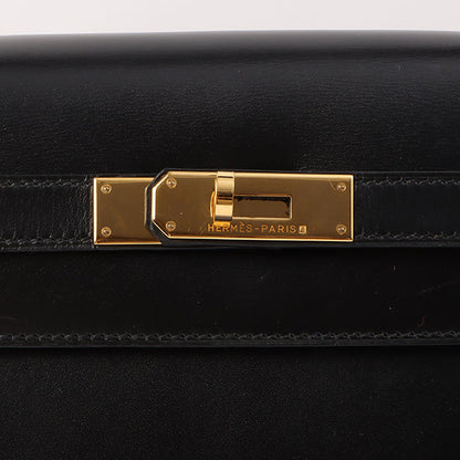 Hermes 2002 Made Kelly Bag 32Cm Black