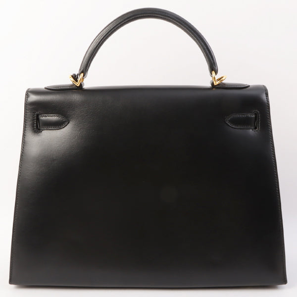 Hermes 2002 Made Kelly Bag 32Cm Black