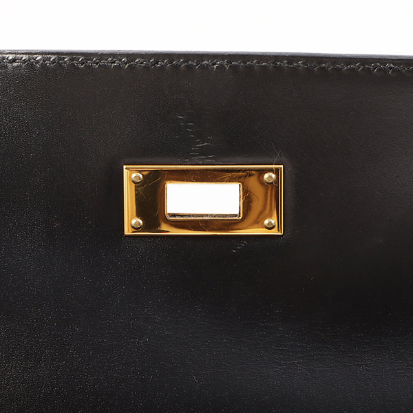 Hermes 2002 Made Kelly Bag 32Cm Black