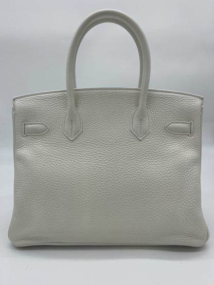 Hermes Birkin 30 White Togo Gold Hardware