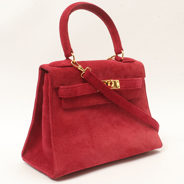 Hermes 1998 Made Debris Mini Kelly Bag Rouge Grenat