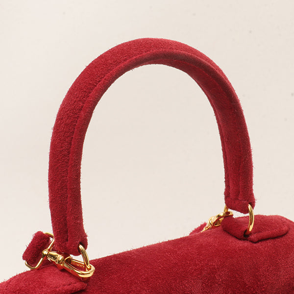 Hermes 1998 Made Debris Mini Kelly Bag Rouge Grenat