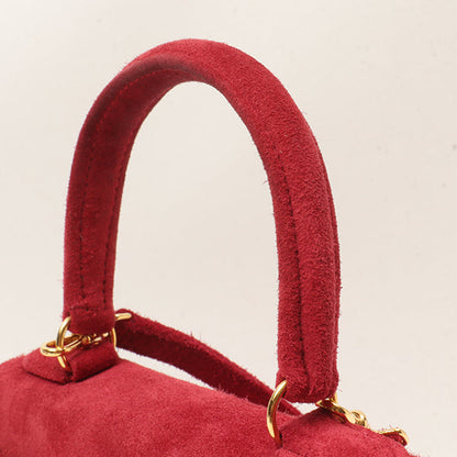 Hermes 1998 Made Debris Mini Kelly Bag Rouge Grenat