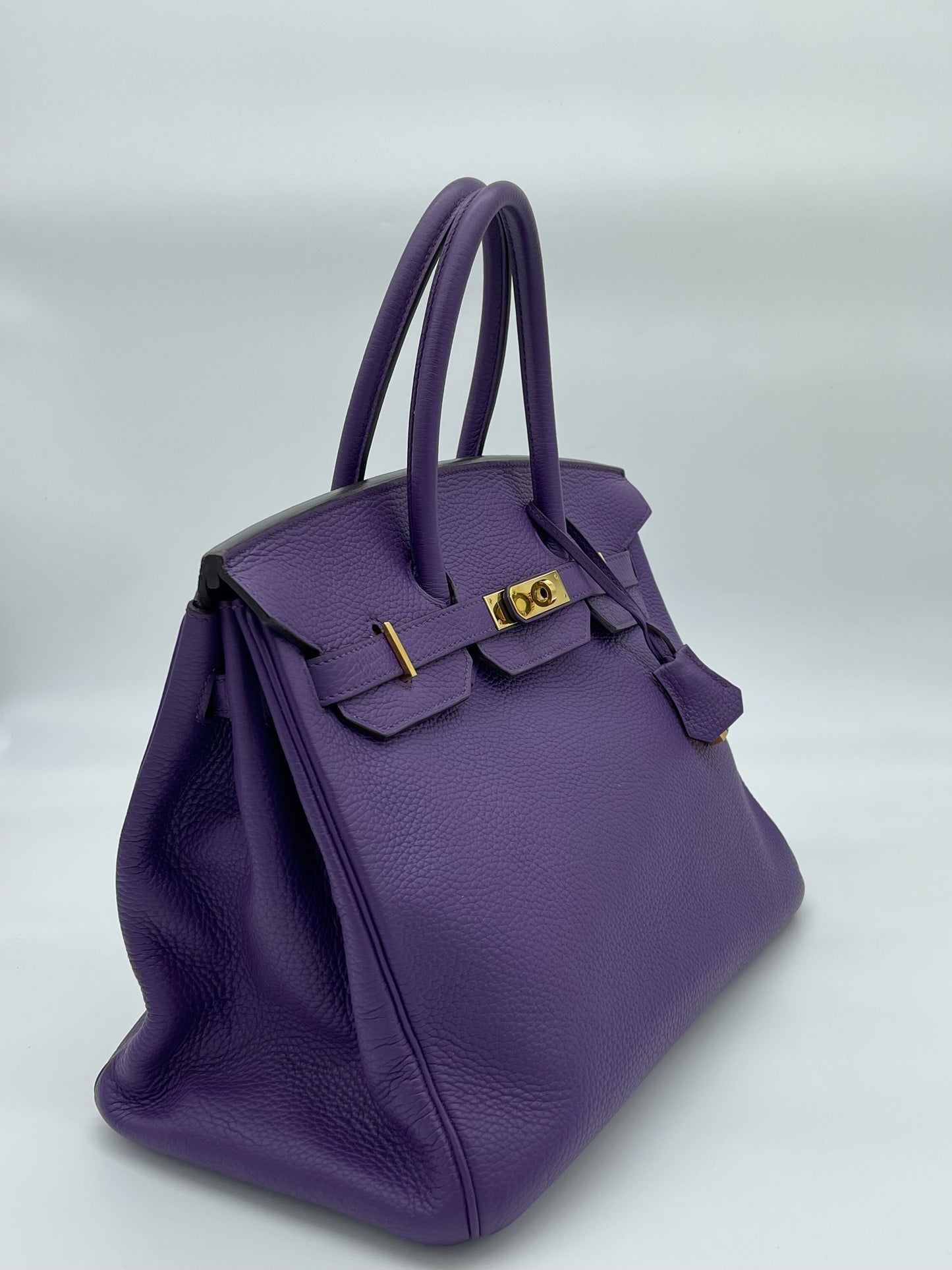 Hermes Birkin 35 Ultra Violet Togo Bag Gold Hardware