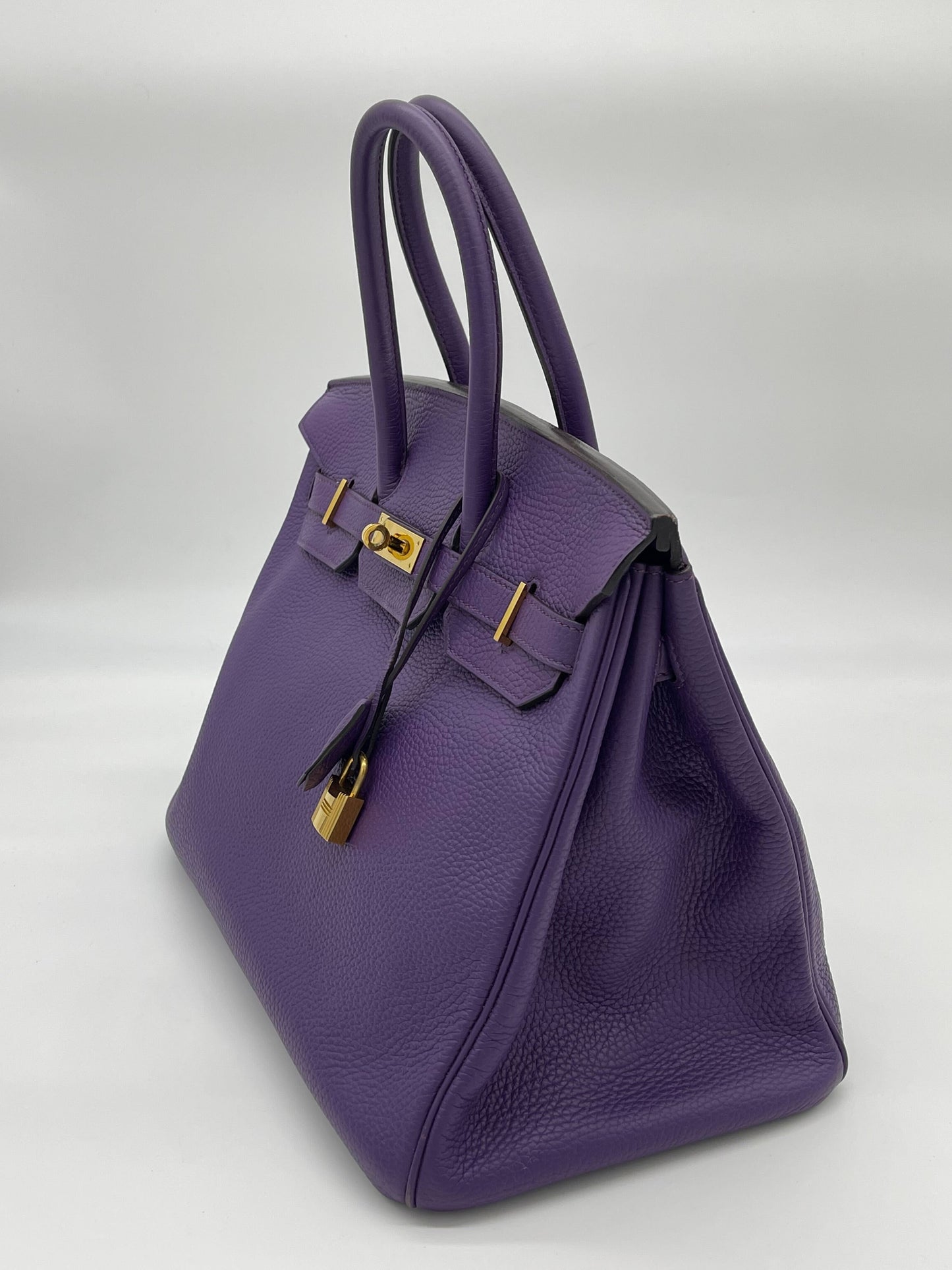 Hermes Birkin 35 Ultra Violet Togo Bag Gold Hardware