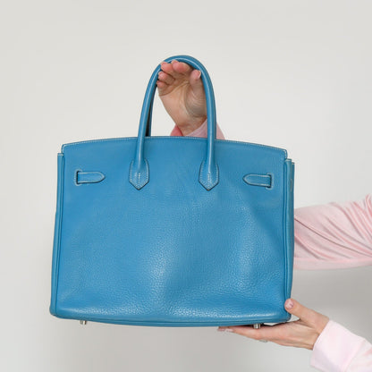 Hermes Blue Jean Birkin 35