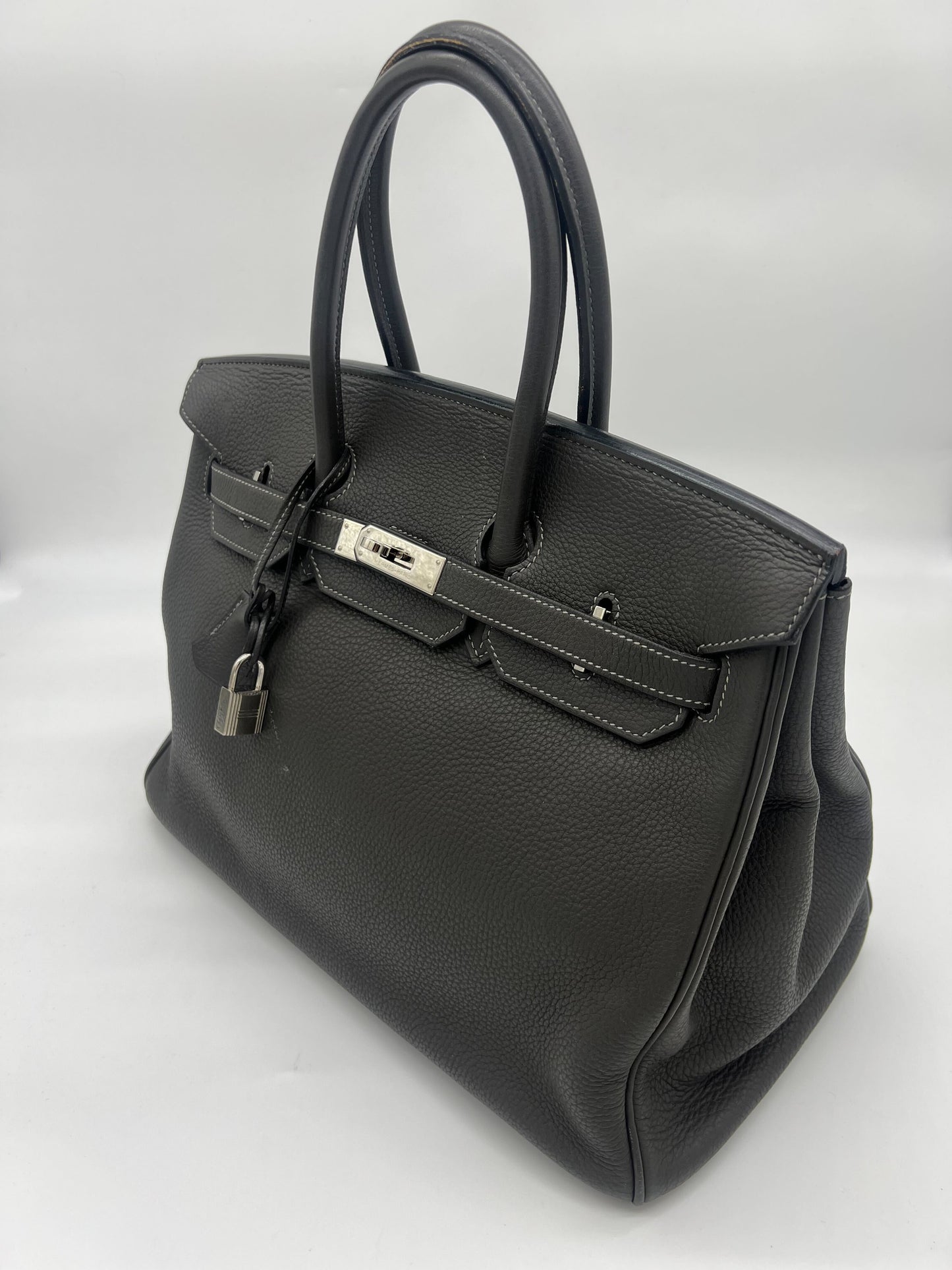 Hermes Birkin 35 Togo Graphite Palladium Hardware