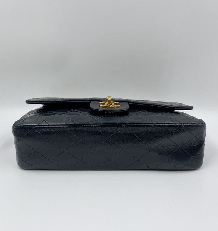 Navy Chanel Classic Double Flap Bag