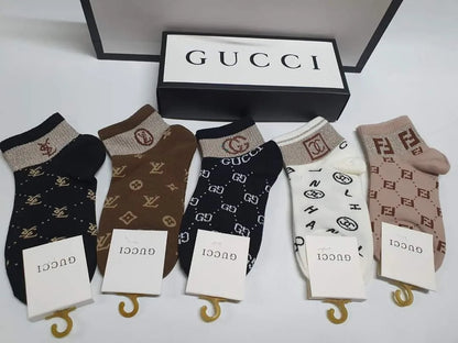 Louis Vuitton , Gucci , Chanel , Fendi , Yves  Saint Laurent Socks