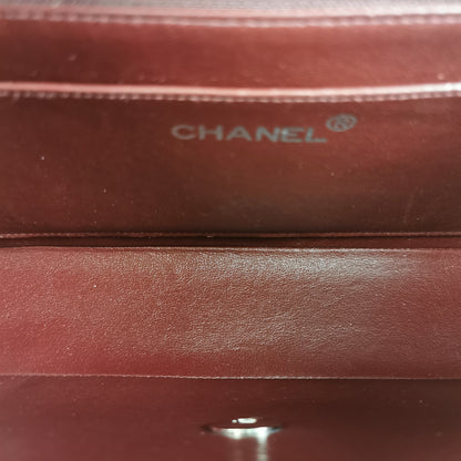 Chanel Classic Single Flap Medium Black Micro Lambskin Silver