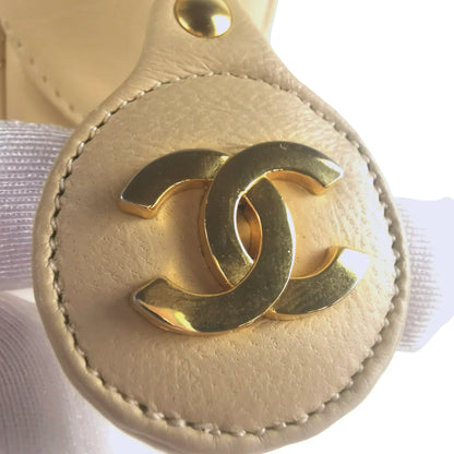 Chanel Camera Bag Small Beige Lambskin Gold