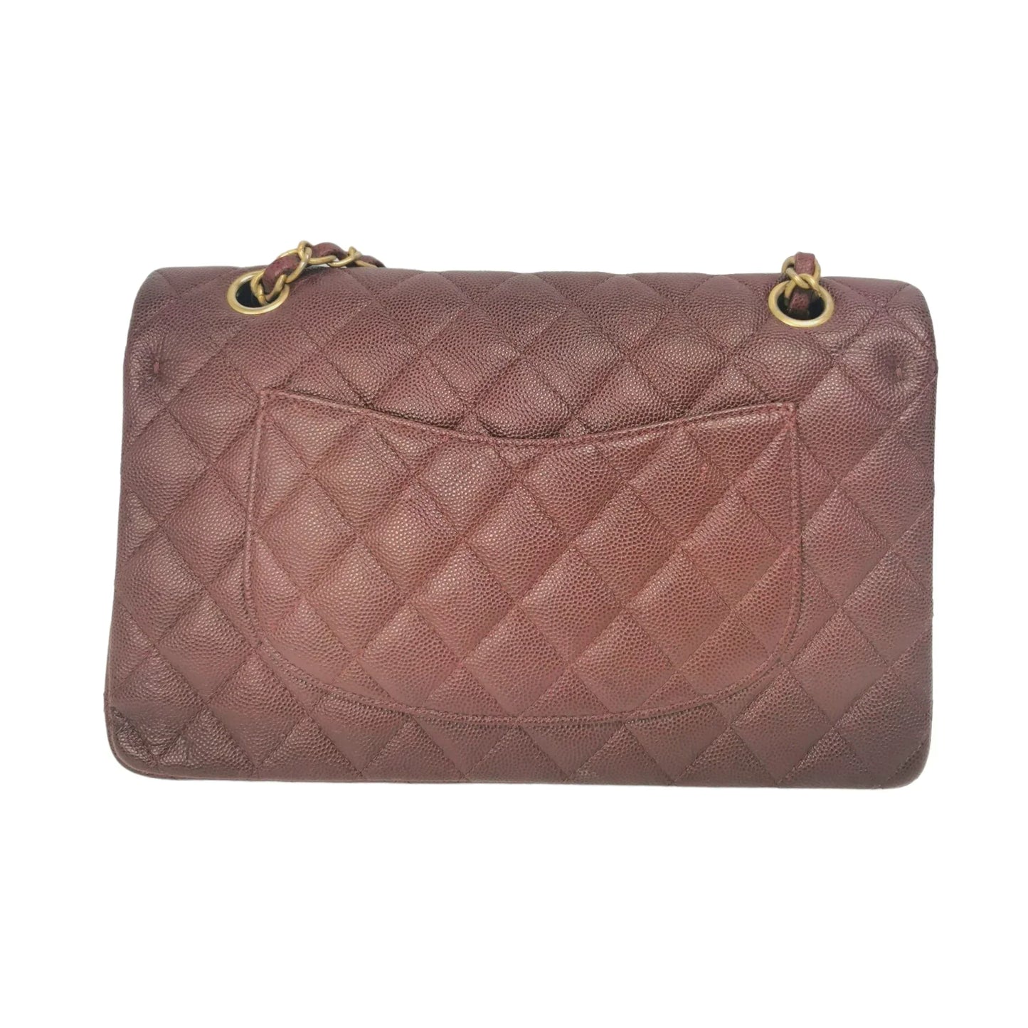 Chanel Classic Double Flap Medium Burgundy Caviar Gold