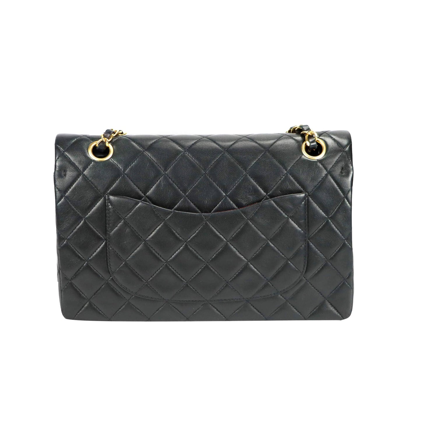 Chanel Classic Double Flap Medium Black Lambskin Gold