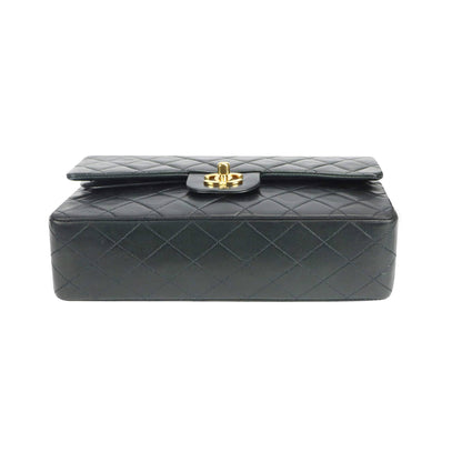 Chanel Classic Double Flap Medium Black Lambskin Gold