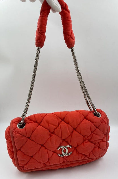 Chanel Orange Bubble Quilt Bag