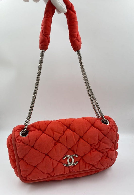 Chanel Orange Bubble Quilt Bag