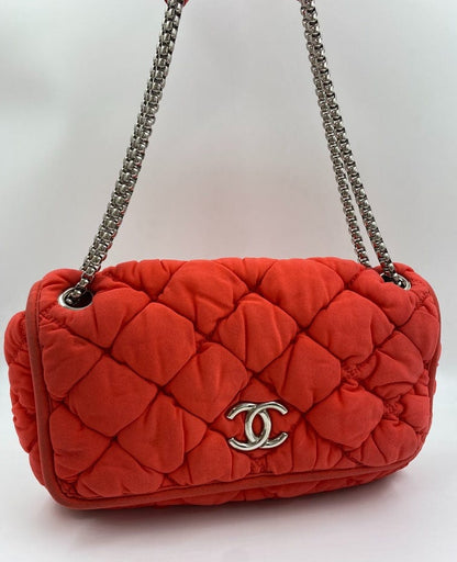 Chanel Orange Bubble Quilt Bag