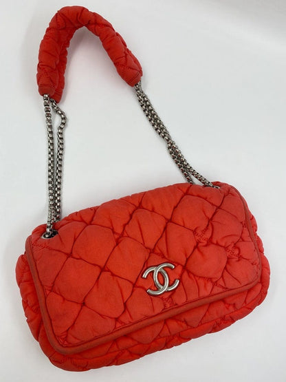 Chanel Orange Bubble Quilt Bag