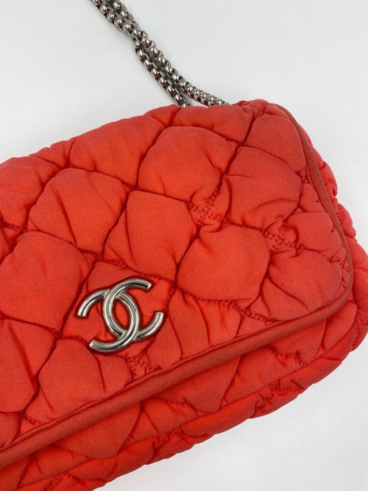 Chanel Orange Bubble Quilt Bag