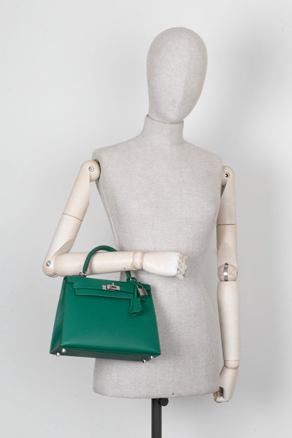 HERMES Kelly 25 Epsom Vert Jade