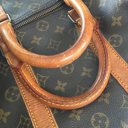 Louis Vuitton  Keepall Travel Bag in Brown Canvas