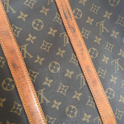 Louis Vuitton  Keepall Travel Bag in Brown Canvas